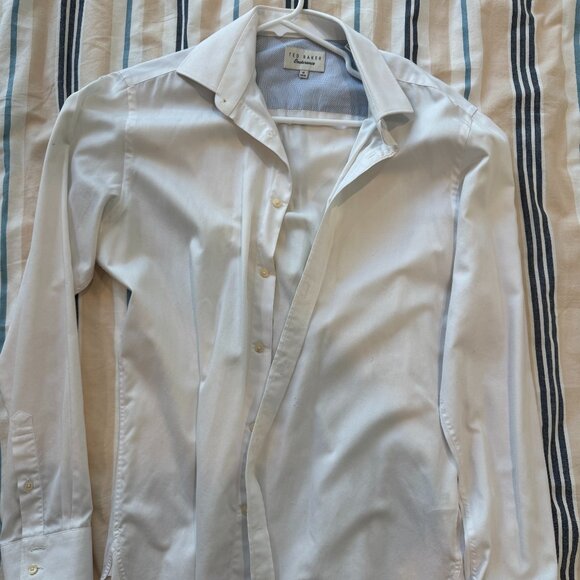 Ted Baker Endurance 16 34/35 Dress Shirt in White for Men's - Picture 1 of 5
